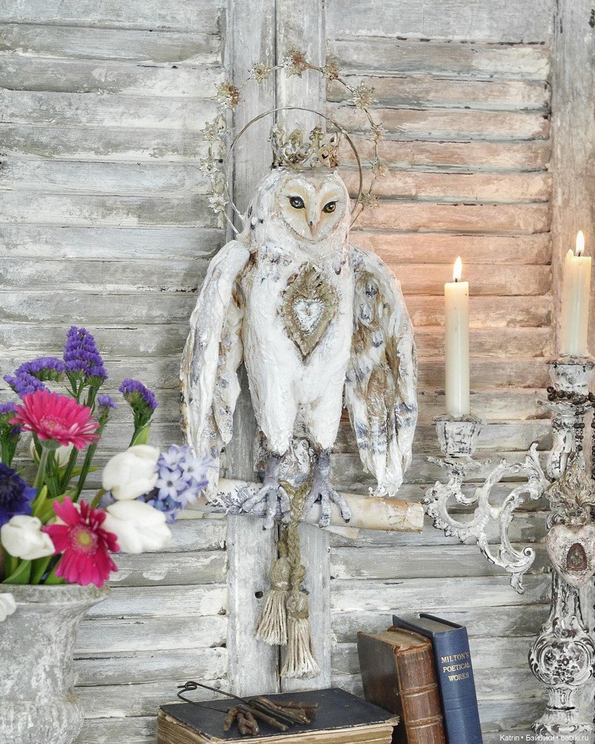 Авторские статуэтки в винтажном стиле Cat-arzyna