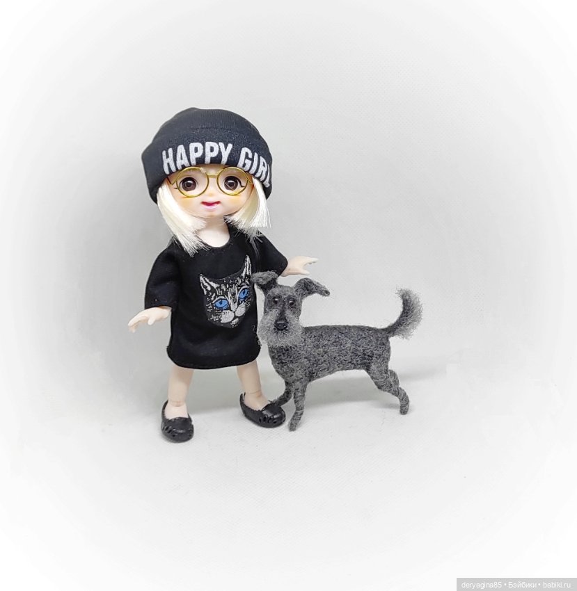 Дворняжка — Валяные игрушки из шерсти: сухое валяние (фото 3)