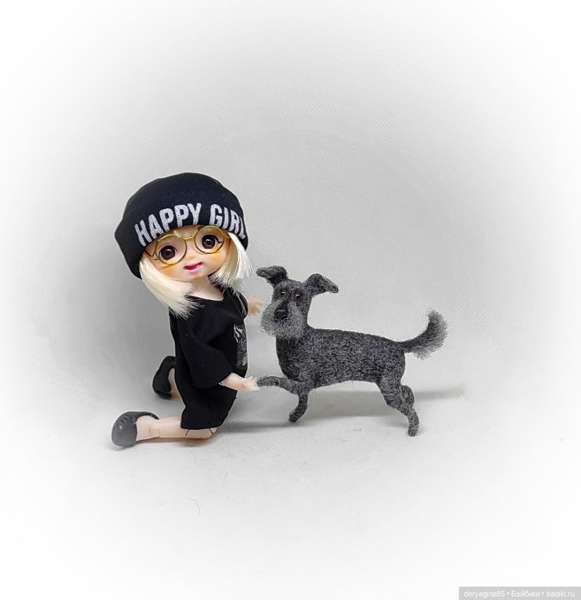 Дворняжка — Валяные игрушки из шерсти: сухое валяние (фото 10)