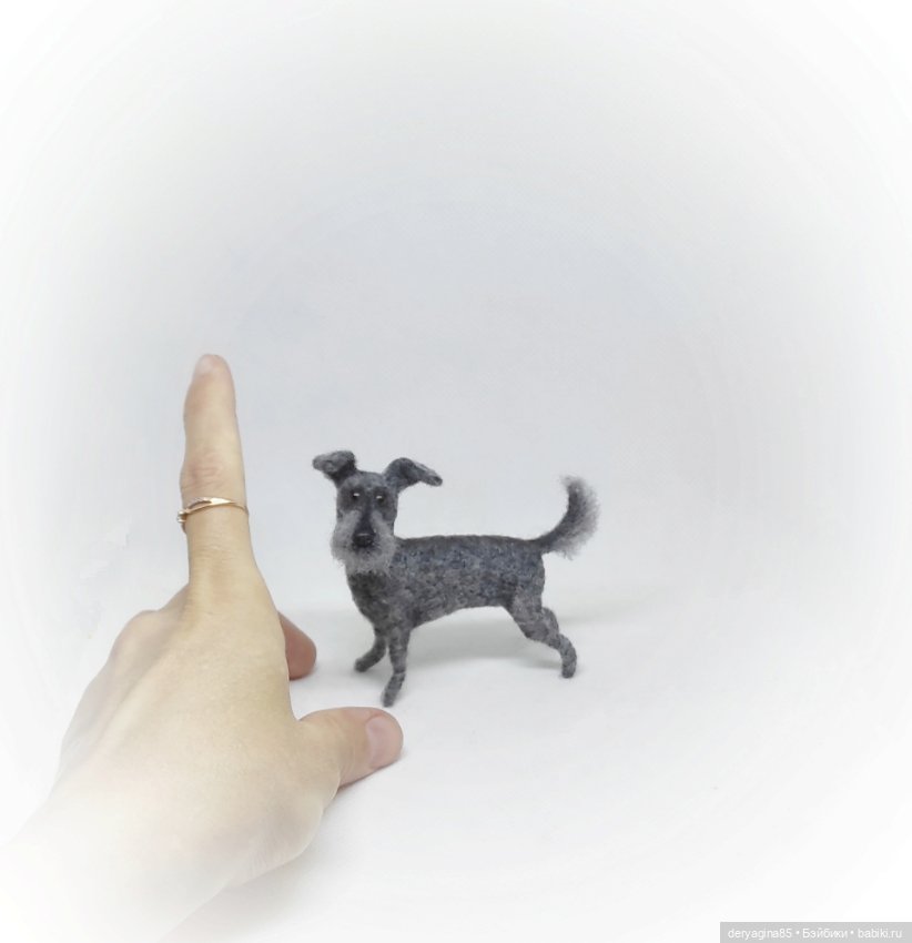 Дворняжка — Валяные игрушки из шерсти: сухое валяние (фото 5)