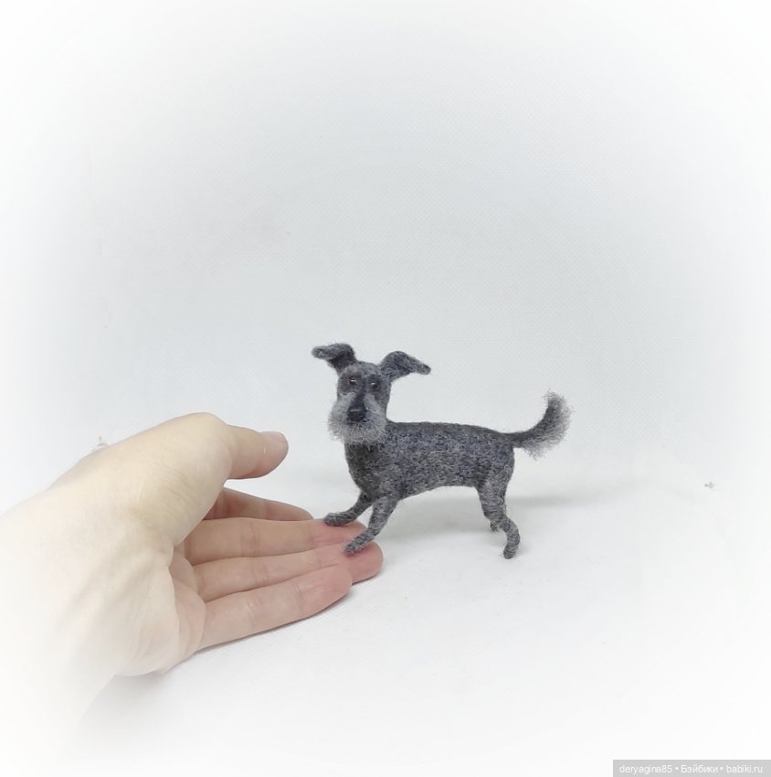 Дворняжка — Валяные игрушки из шерсти: сухое валяние