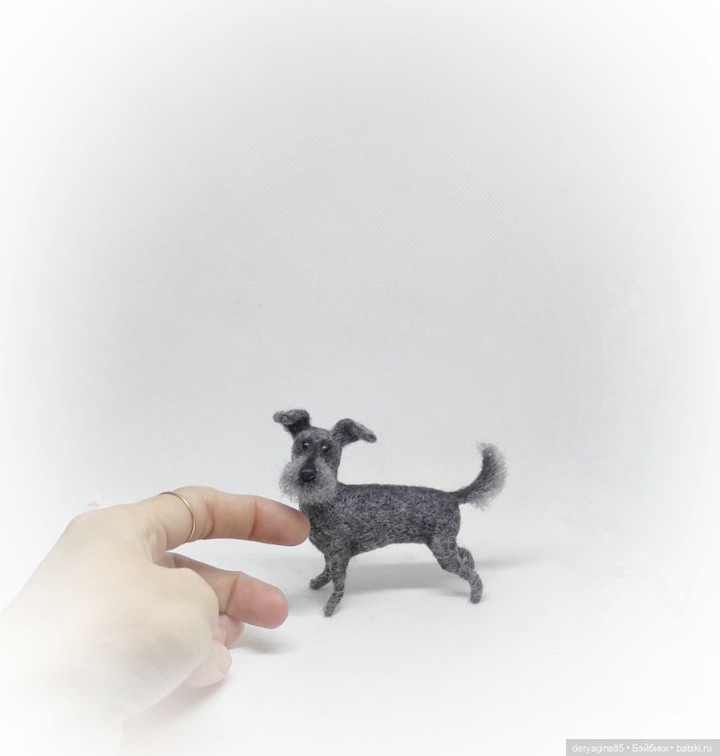 Дворняжка — Валяные игрушки из шерсти: сухое валяние (фото 4)