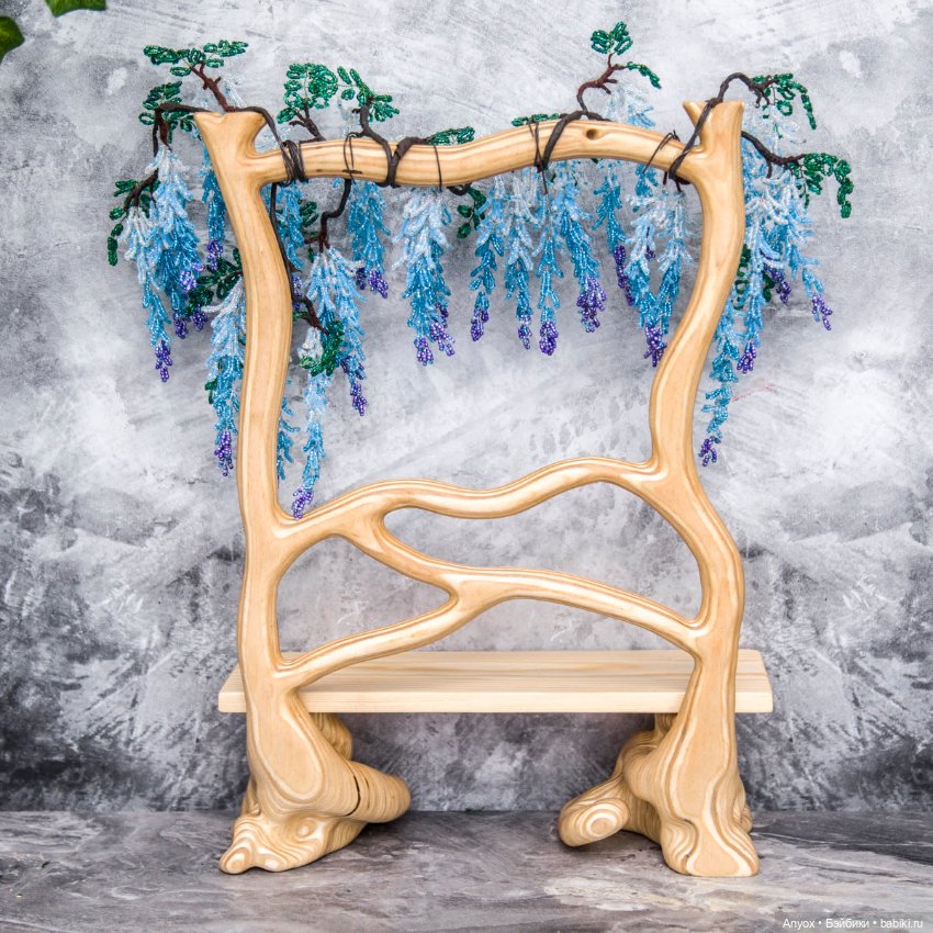 Лавочка с Глицинией — Мебель для кукол и домиков: фото (фото 10)