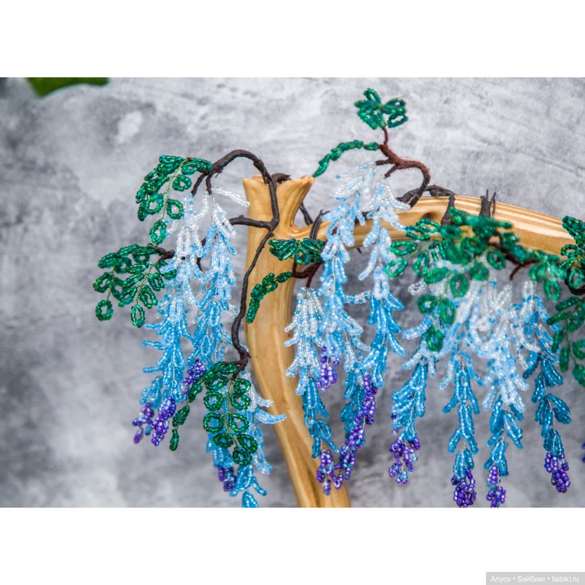 Лавочка с Глицинией — Мебель для кукол и домиков: фото