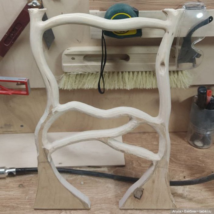 Лавочка с Глицинией — Мебель для кукол и домиков: фото