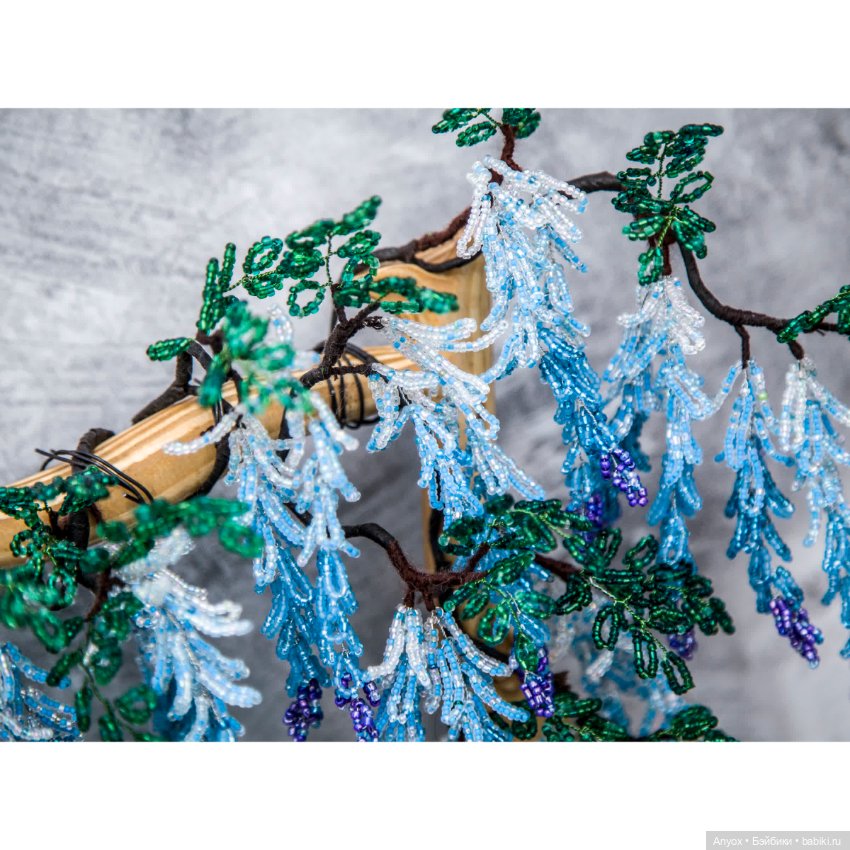 Лавочка с Глицинией — Мебель для кукол и домиков: фото