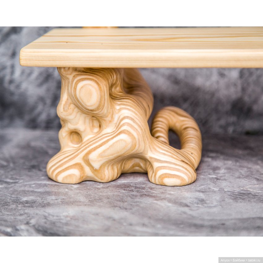 Лавочка с Глицинией — Мебель для кукол и домиков: фото