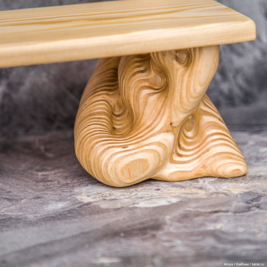 Лавочка с Глицинией — Мебель для кукол и домиков: фото