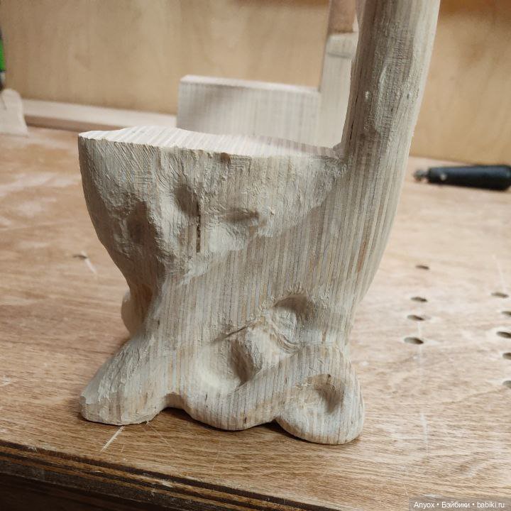 Лавочка с Глицинией — Мебель для кукол и домиков: фото