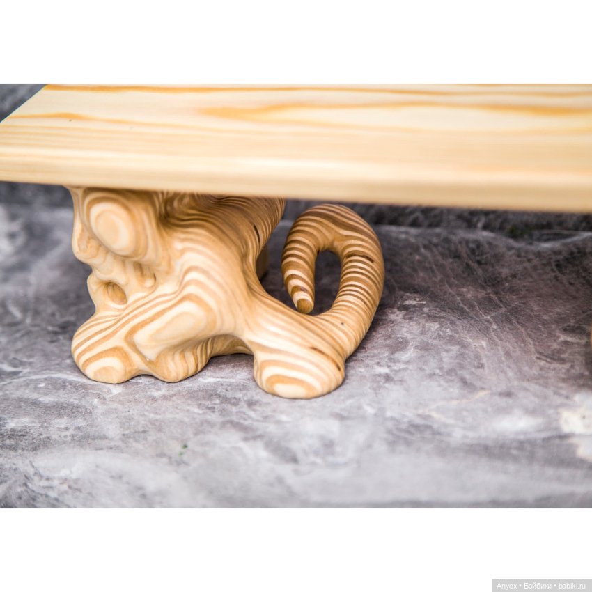 Лавочка с Глицинией — Мебель для кукол и домиков: фото