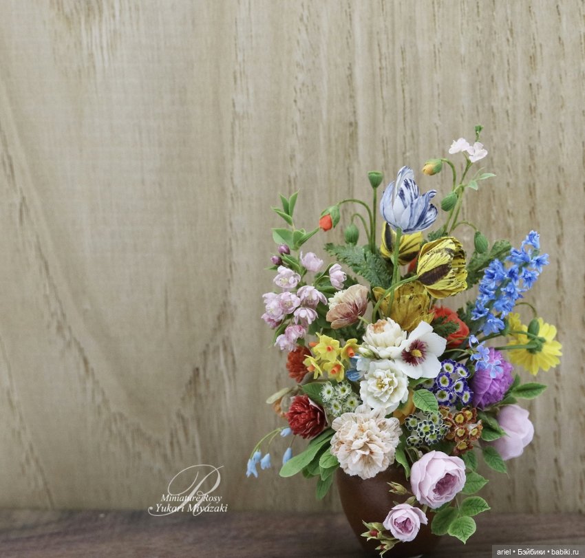 Реалистичные миниатюрные цветы от Юкари Миядзаки (фото 5)