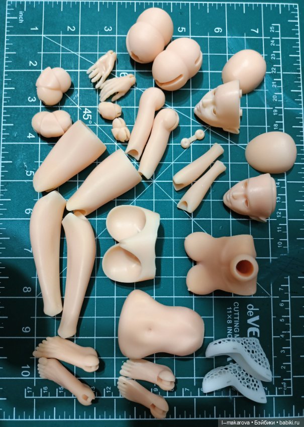 Начало работы над созданием новой куколки