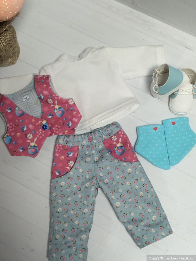 Зайка в кармашке - 2 — Одежда и обувь для кукол своими руками: фото