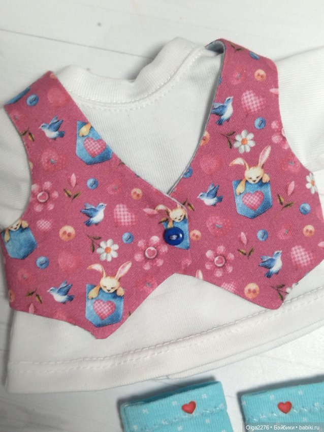 Зайка в кармашке - 2 — Одежда и обувь для кукол своими руками: фото (фото 8)
