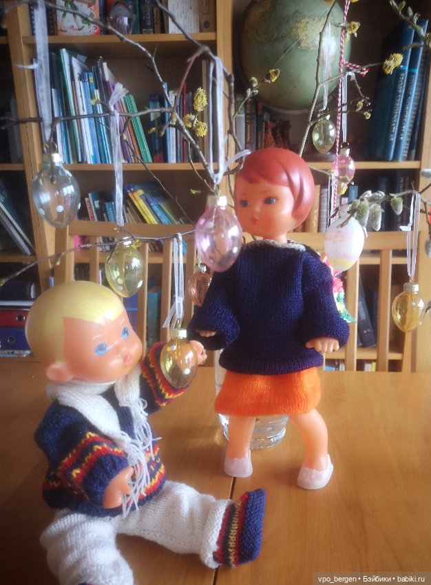 Пасхальные открытки — Коллекции винтажных кукол и игрушек: СССР (фото 10)