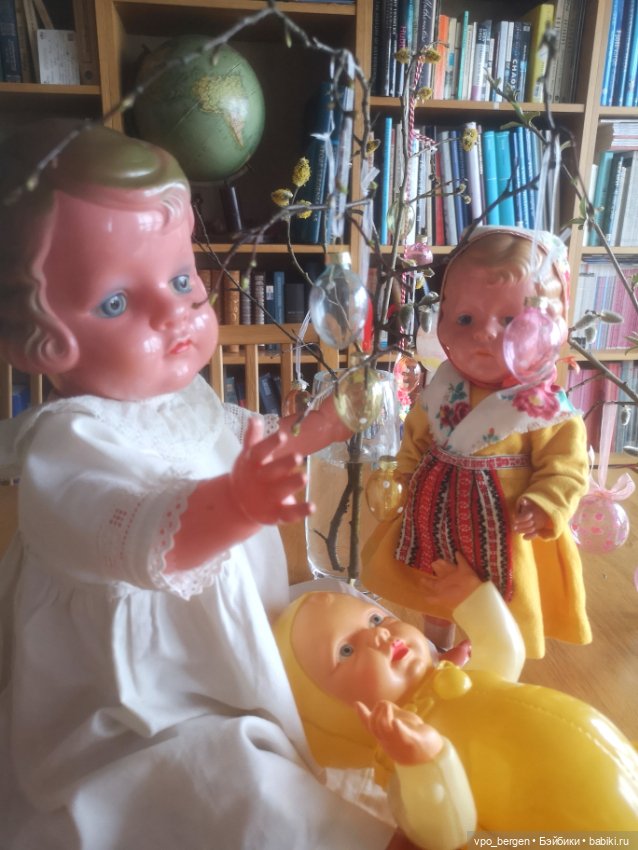 Пасхальные открытки — Коллекции винтажных кукол и игрушек: СССР (фото 7)