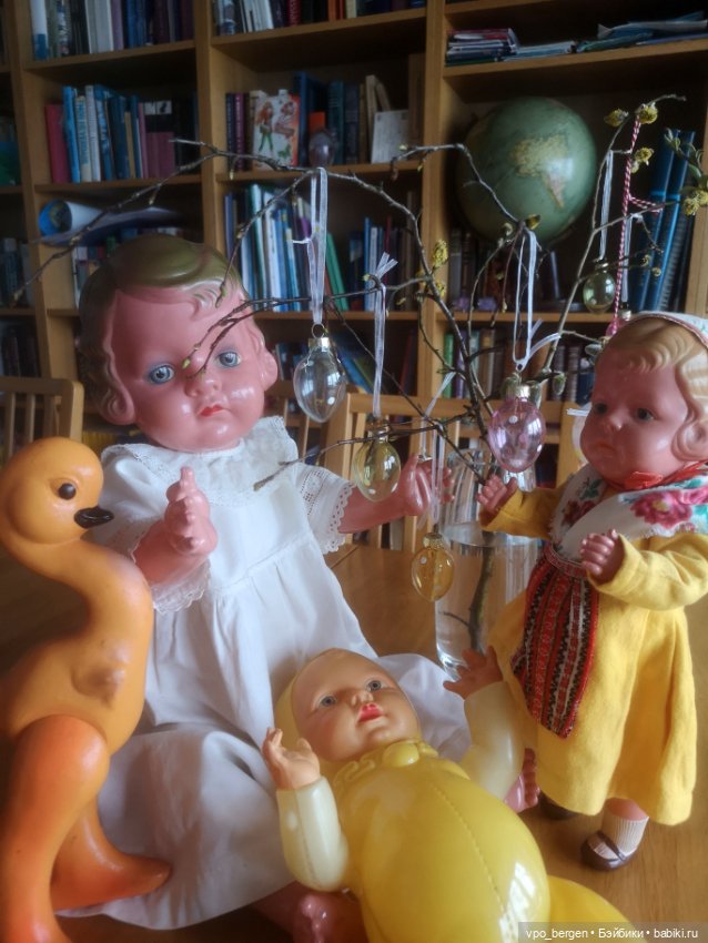 Пасхальные открытки — Коллекции винтажных кукол и игрушек: СССР (фото 8)