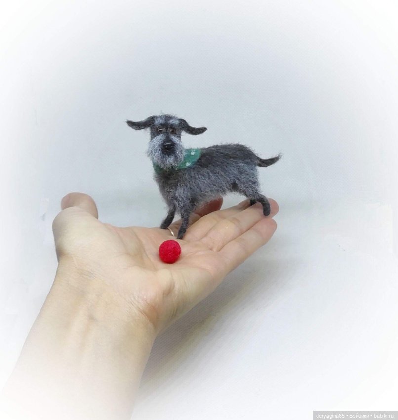 Бобик — Валяные игрушки из шерсти: сухое валяние (фото 7)