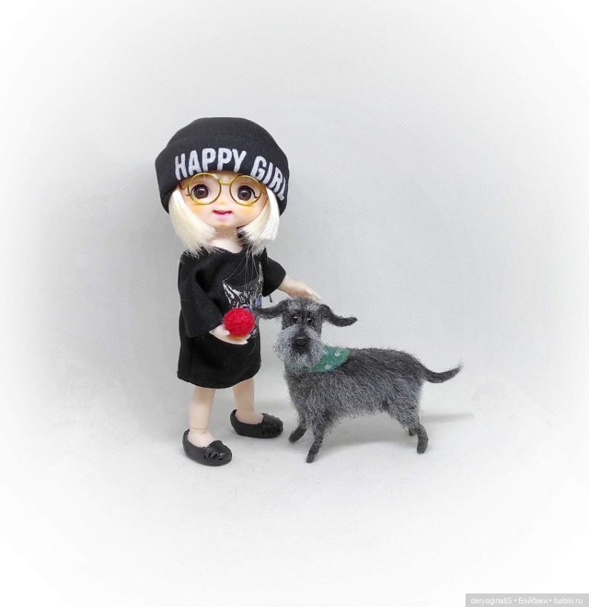 Бобик — Валяные игрушки из шерсти: сухое валяние (фото 4)