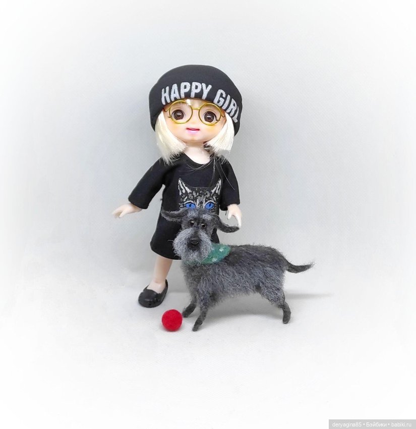 Бобик — Валяные игрушки из шерсти: сухое валяние