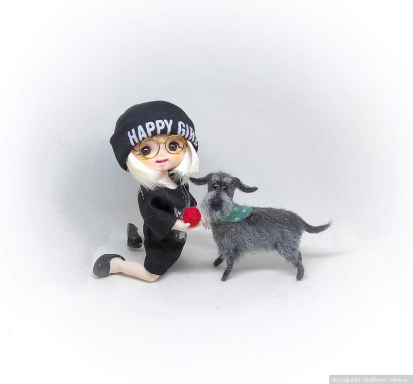 Бобик — Валяные игрушки из шерсти: сухое валяние (фото 5)