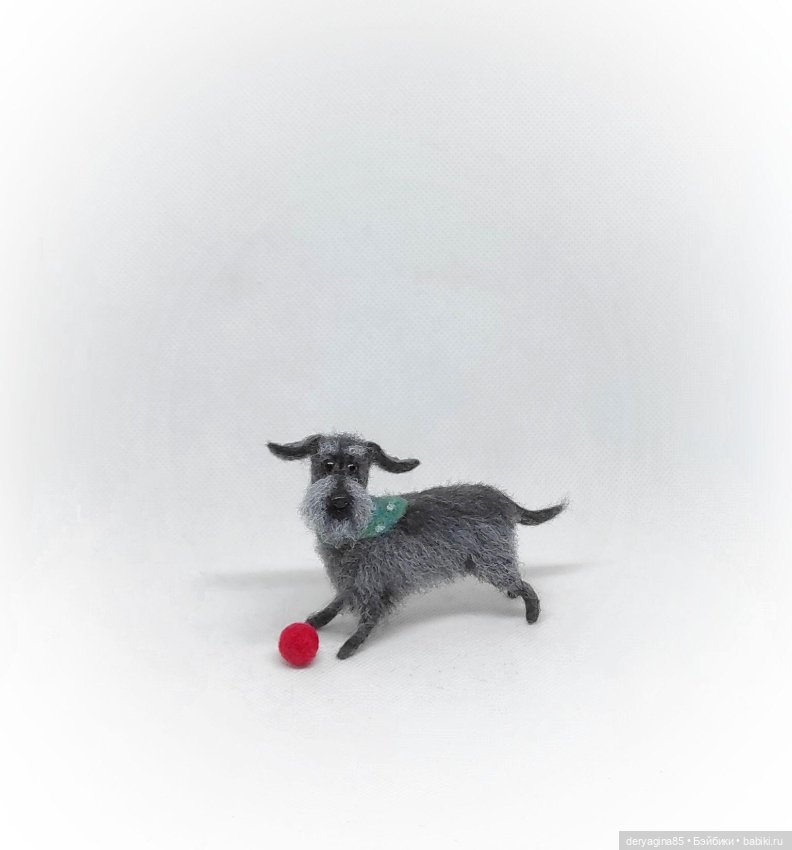 Бобик — Валяные игрушки из шерсти: сухое валяние (фото 6)