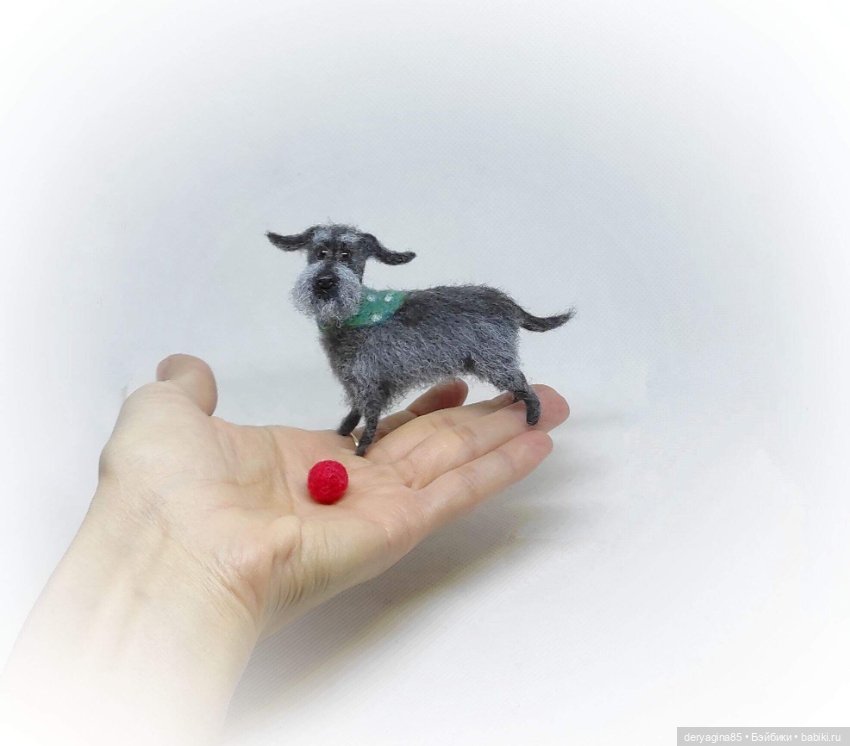 Бобик — Валяные игрушки из шерсти: сухое валяние (фото 8)