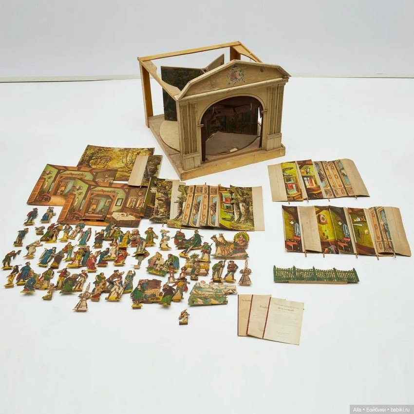 Театр для бумажных кукол производства Gottschalk Moritz, Германия (фото 5)