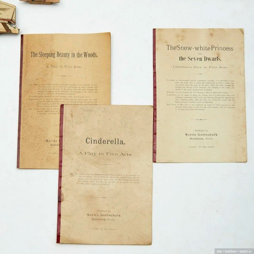 Театр для бумажных кукол производства Gottschalk Moritz, Германия (фото 7)