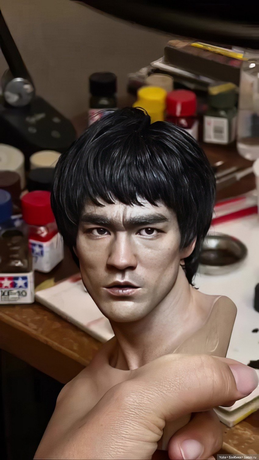 Скульптор K.A.KIM - скульпт и статуя Легенды спорта и Кунг фу Брюса Ли (фото 4)