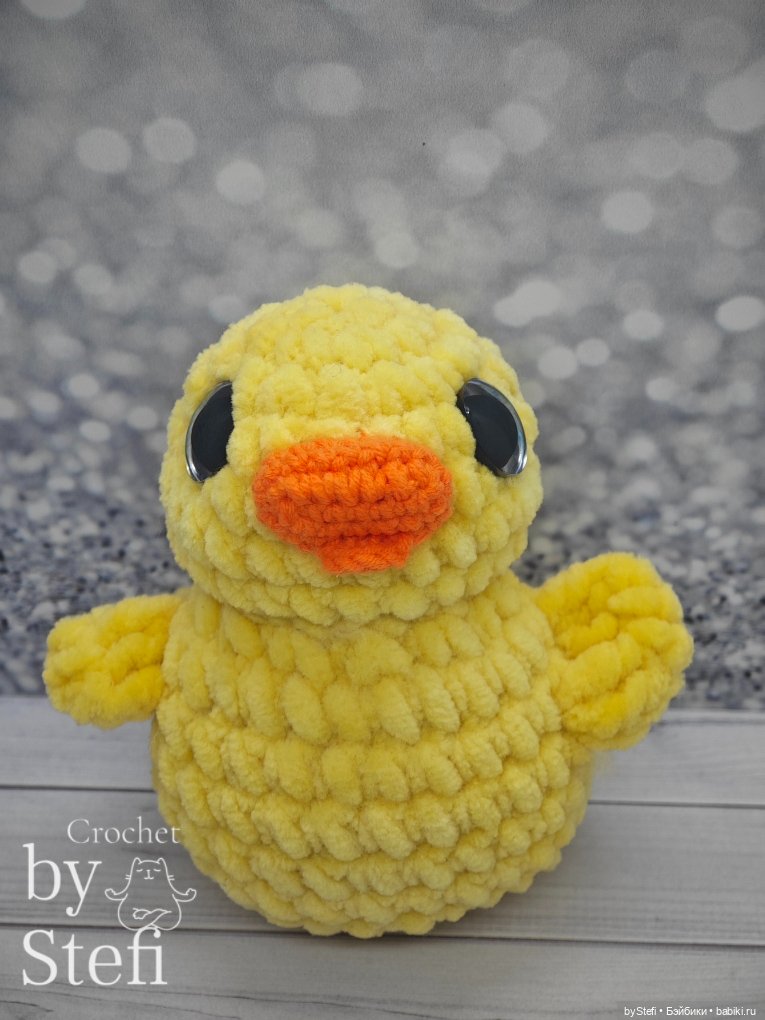 Плюшевая уточка — Вязаные игрушки и амигуруми: крючком (фото 6)