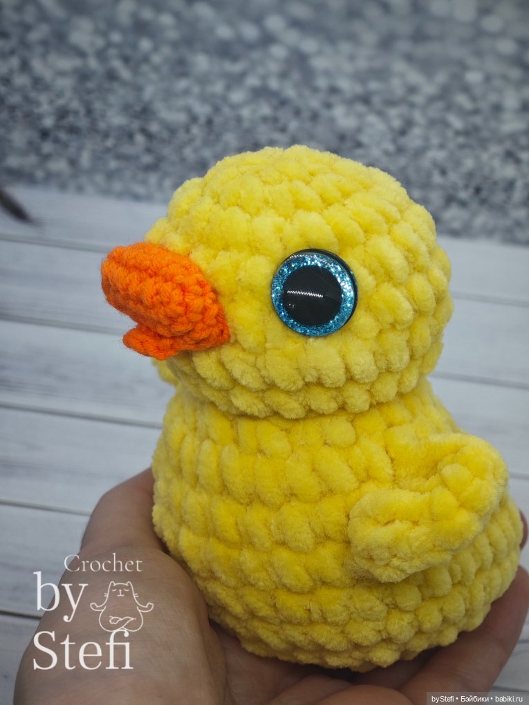 Плюшевая уточка — Вязаные игрушки и амигуруми: крючком (фото 3)