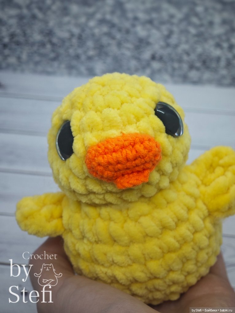 Плюшевая уточка — Вязаные игрушки и амигуруми: крючком (фото 4)