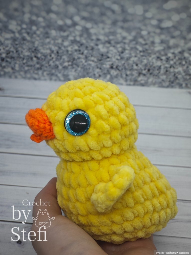 Плюшевая уточка — Вязаные игрушки и амигуруми: крючком (фото 5)