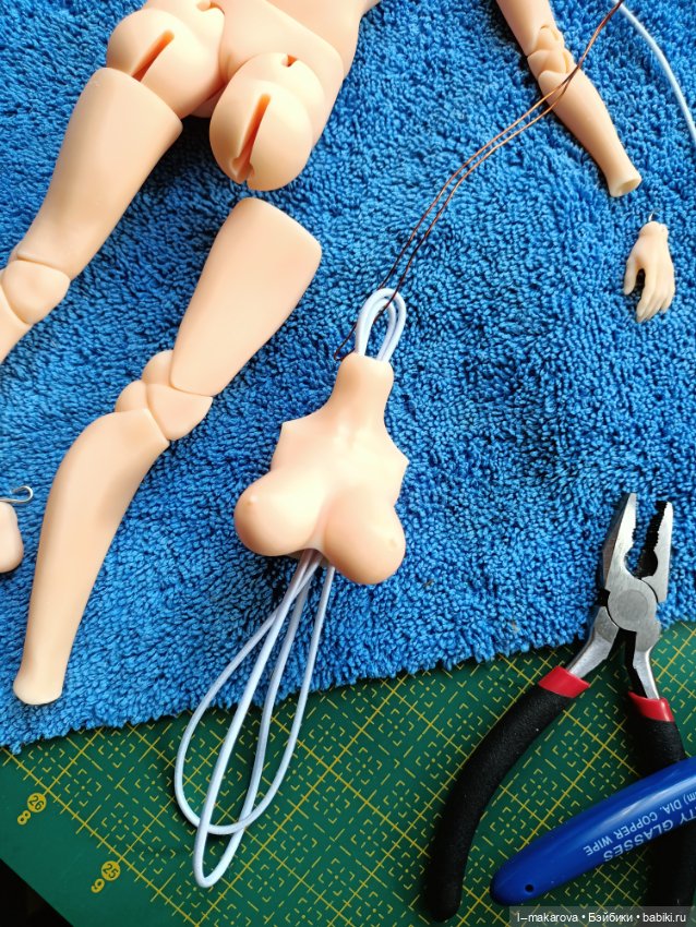 Сборка куколки — Авторские шарнирные куклы своими руками: лепка (фото 6)