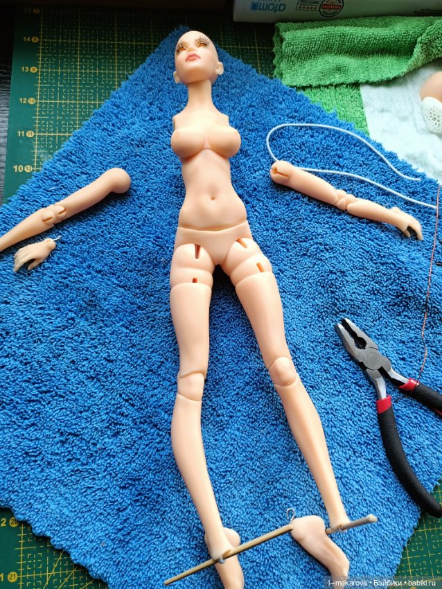 Сборка куколки — Авторские шарнирные куклы своими руками: лепка