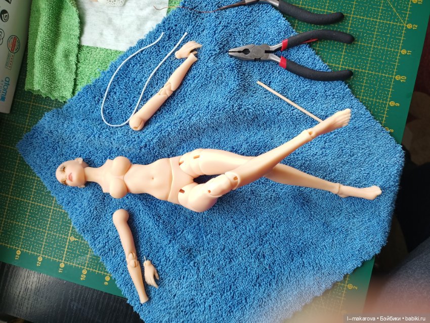 Сборка куколки — Авторские шарнирные куклы своими руками: лепка