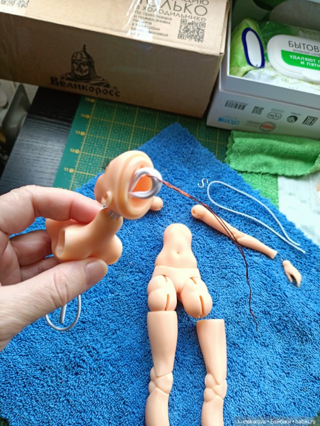 Сборка куколки — Авторские шарнирные куклы своими руками: лепка (фото 7)