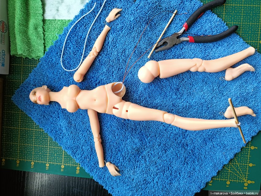Сборка куколки — Авторские шарнирные куклы своими руками: лепка (фото 10)