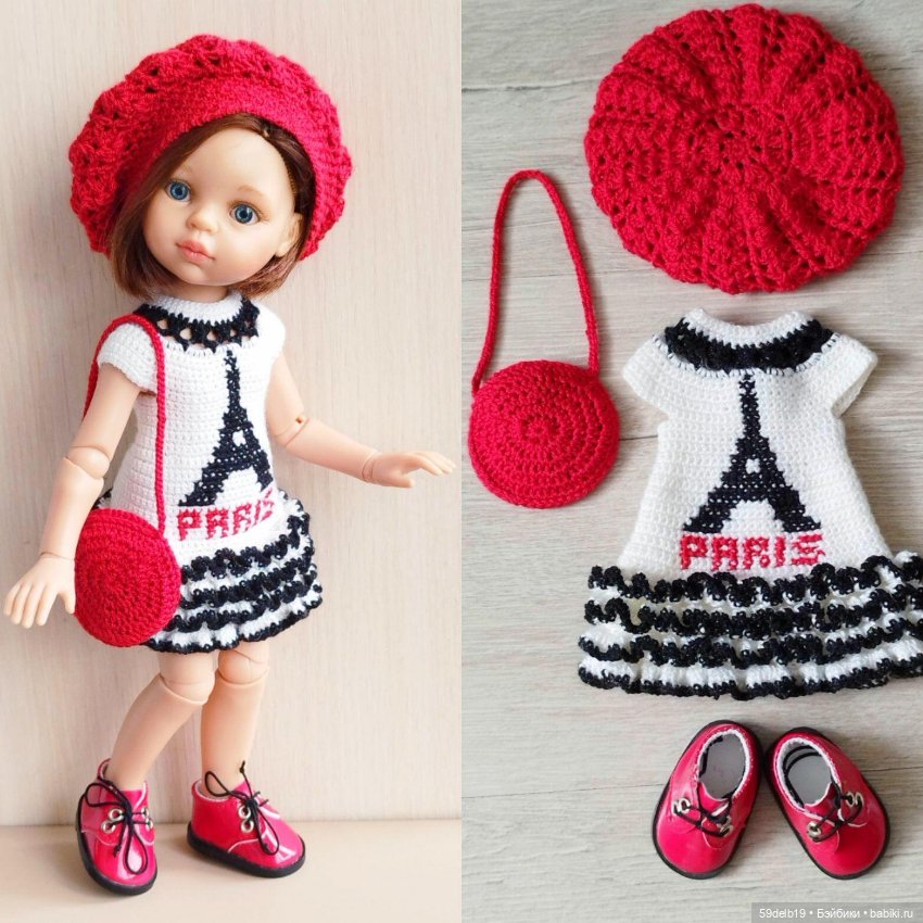 Весна в Париже — Одежда и обувь для кукол своими руками: фото (фото 9)