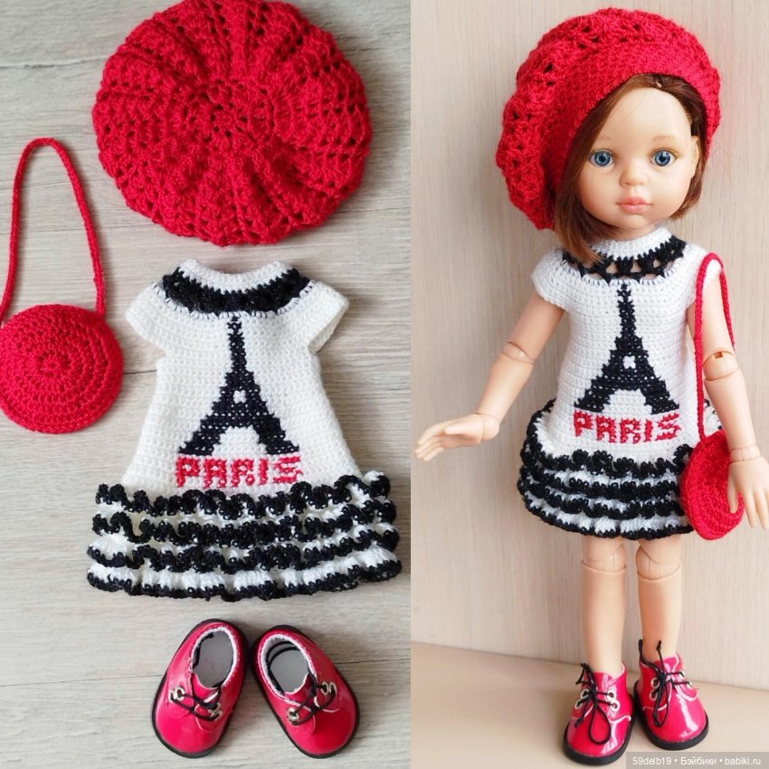 Весна в Париже — Одежда и обувь для кукол своими руками: фото (фото 8)