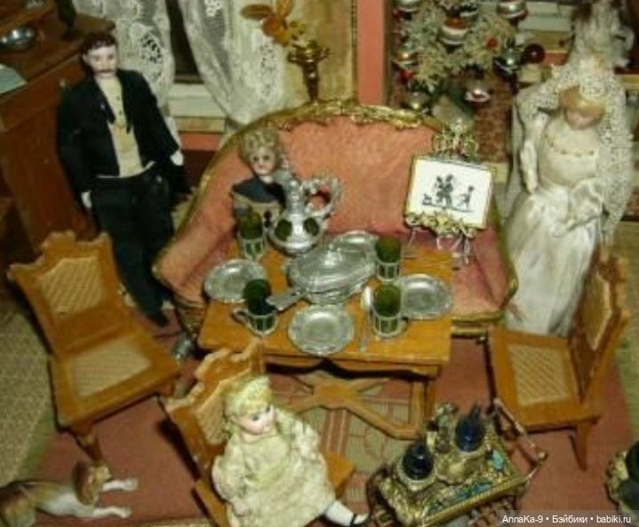Подборка фотографий с антикварной кукольной посудой (фото 8)
