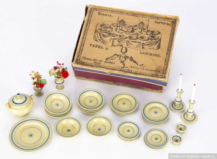 Подборка фотографий с антикварной кукольной посудой (фото 4)