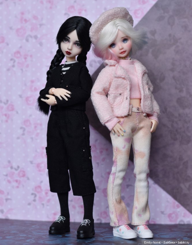 Энид и Уэнсдей — ООАК и репейнт игровых кукол: Bratz (фото 3)