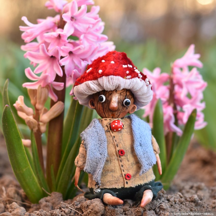 Первые цветы — Домашние фото авторских игрушек: Тедди