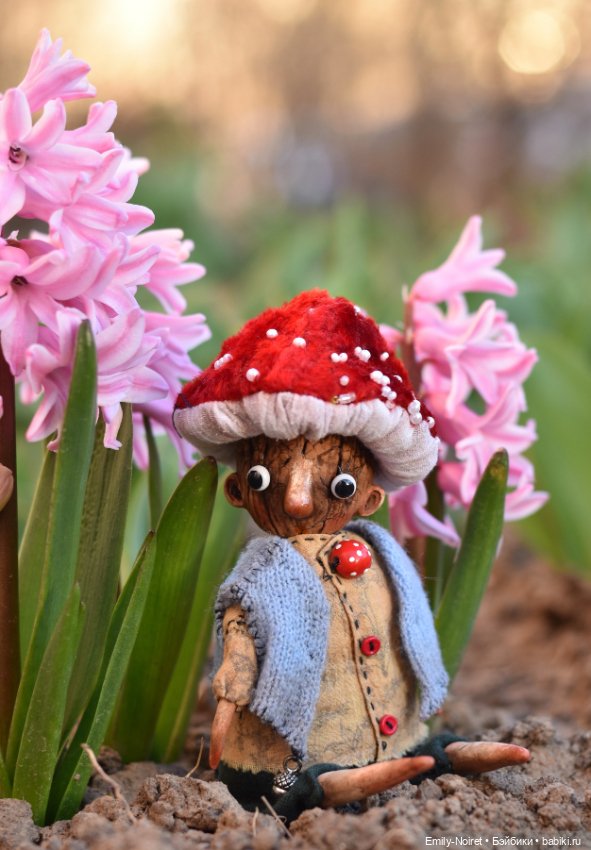 Первые цветы — Домашние фото авторских игрушек: Тедди (фото 2)