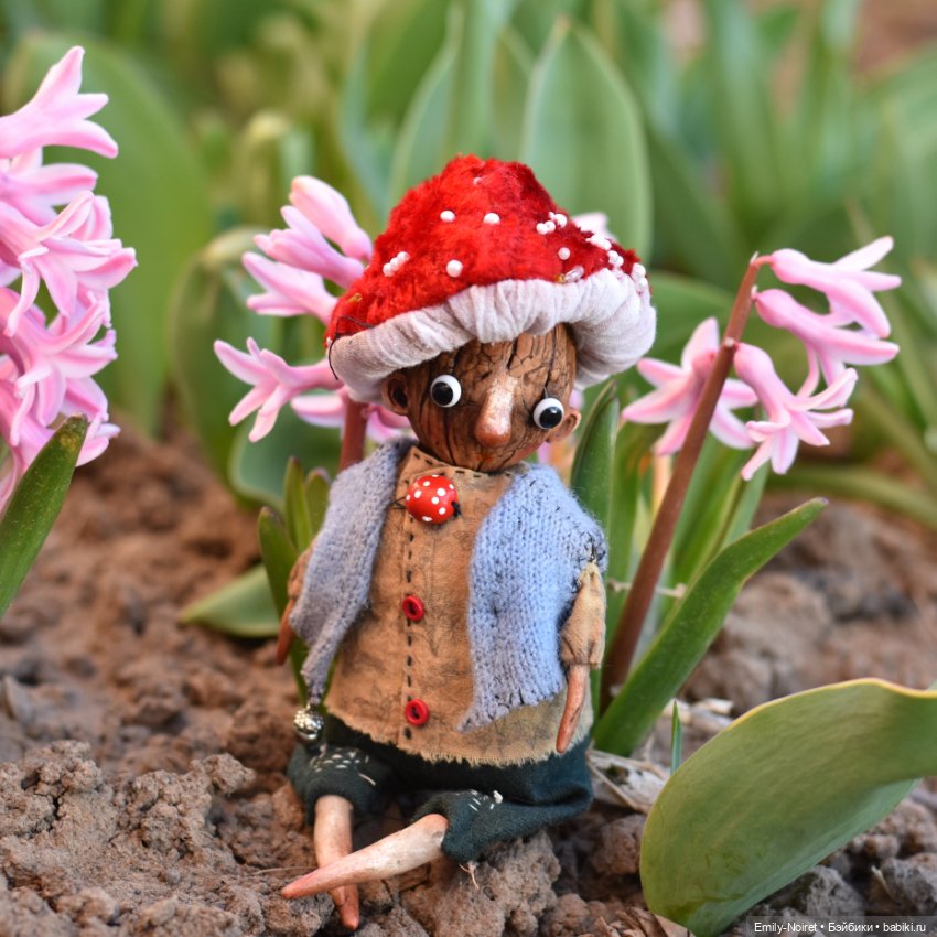 Первые цветы — Домашние фото авторских игрушек: Тедди (фото 3)