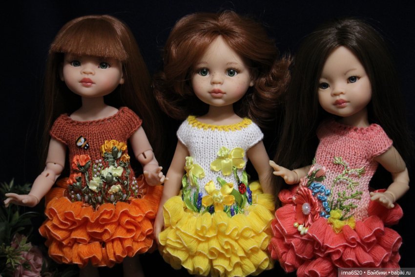 Девочки-цветочки — Одежда и обувь для кукол своими руками: фото