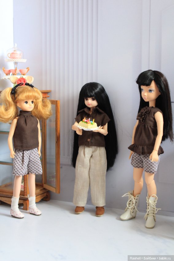 Коллекция одежды на небольших девочек "Шоколад и молоко"