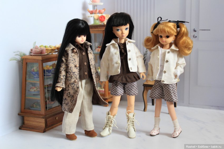 Коллекция одежды на небольших девочек "Шоколад и молоко"
